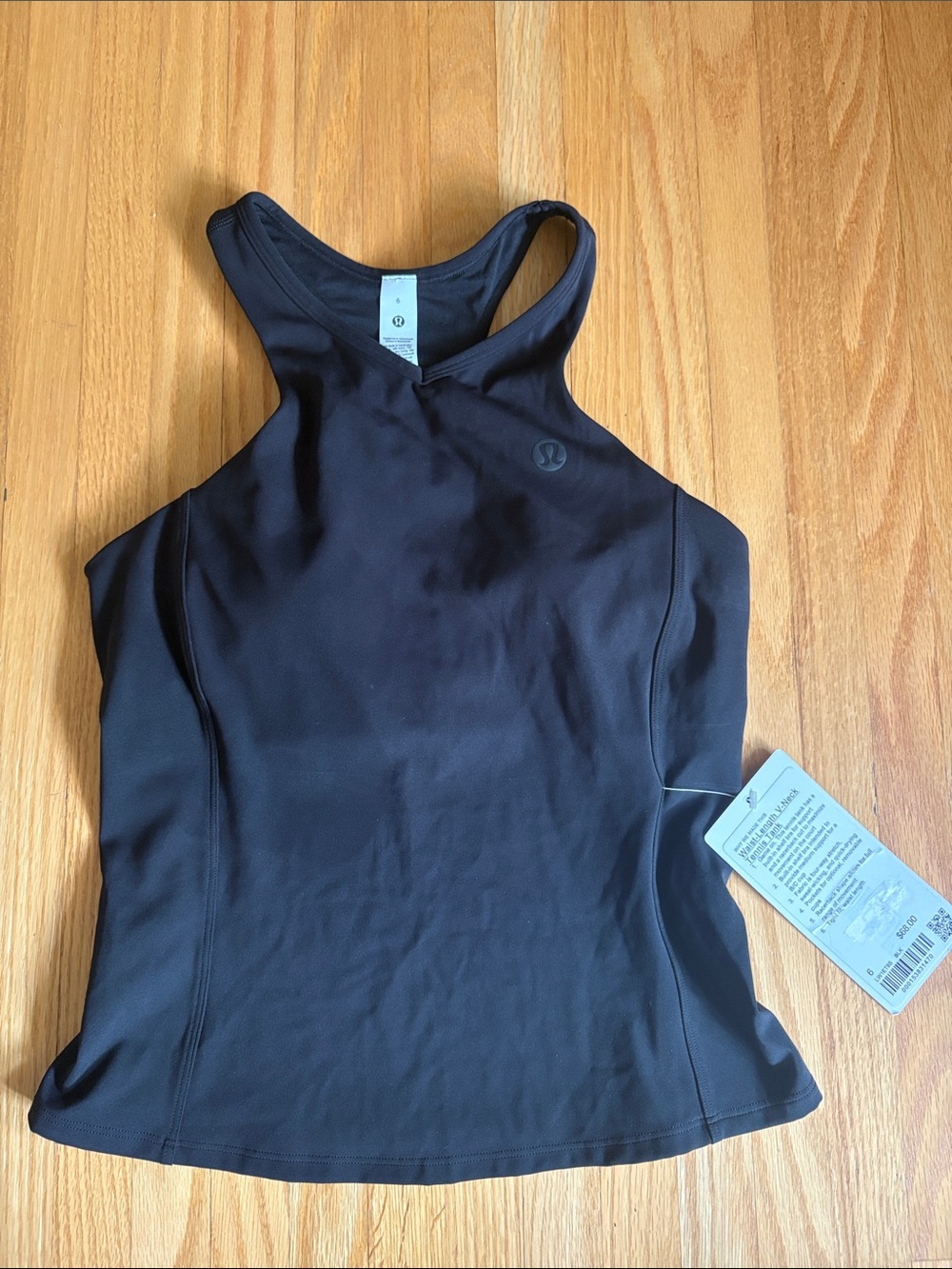lululemon Black Waist-Length Tennis Tank